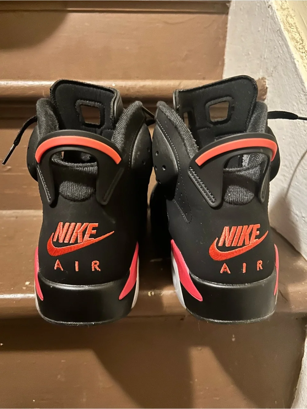 Jordan Black and Red High-Top Sneakers